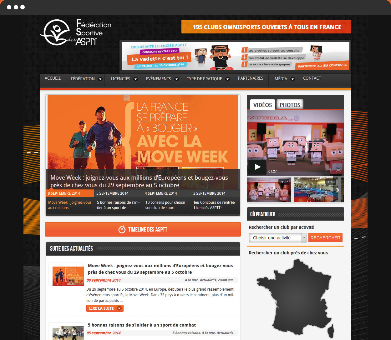 ASPTT : création de charte graphique web